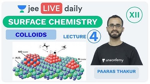 JEE Mains: Surface Chemistry L 4 | Class 12 | Unacademy JEE | IIT JEE Chemistry | Paaras Sir