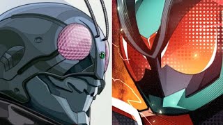 Showa Rider Reiwa (V1-  Zeztz) Kamen Rider Zeztz -MAD-Let_s Go_ Rider Kick