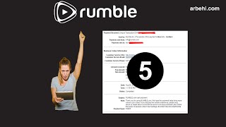 كيفية سحب آرباحك مع إثبات الدفع ?? | إستراتيجية تحقيق 500 دولار شهريا من موقع Rumble الجزء 5