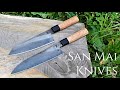 Knifemaking - Forging San Mai chef knives and failing. (Sold)