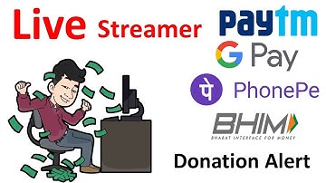 Add Paytm Google pay Phonepe and BHIM UPI Donation alert LIVE STREAM Streamlabs