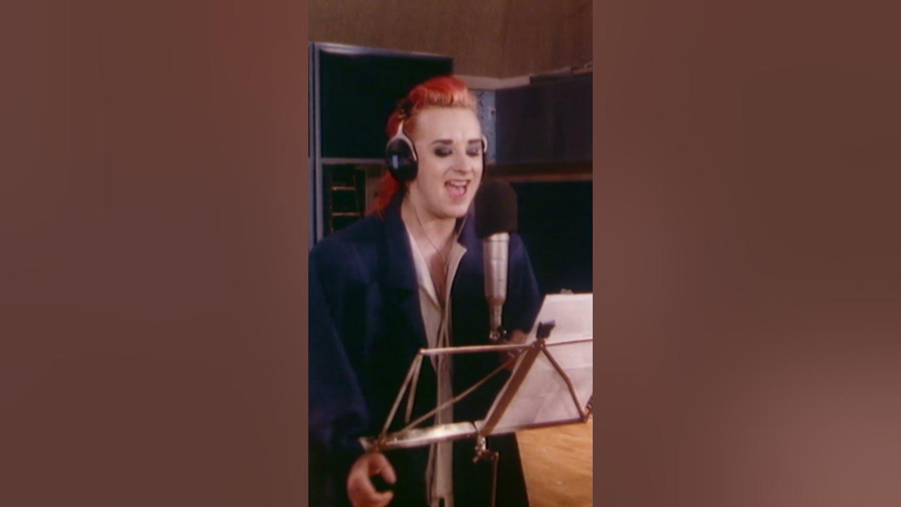Recording Boy George's part for 'Do They Know It's Christmas?' in 1984 @LiveAid