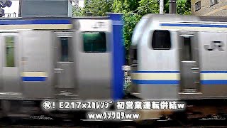 「ネタ動画w」横須賀・総武快速線E217系･E235系1000番台（スカレンジ）が連結運転していた件wwwｸｿﾜﾛﾀwww