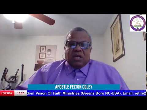 ⁣TUESDAY MARCH 29TH,2022: LIVE with Apostle Felton Coley