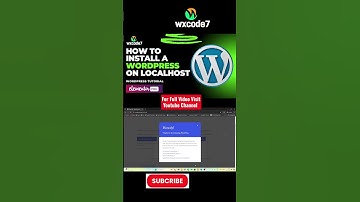 How to Install a WordPress on localhost WordPress Tutorial #01