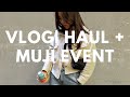 Vlog| Haul + Muji Event