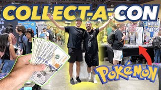 WE BOUGHT EVERYTHING!  $100 Pokemon Challenge at Collectacon Long Beach California 2022