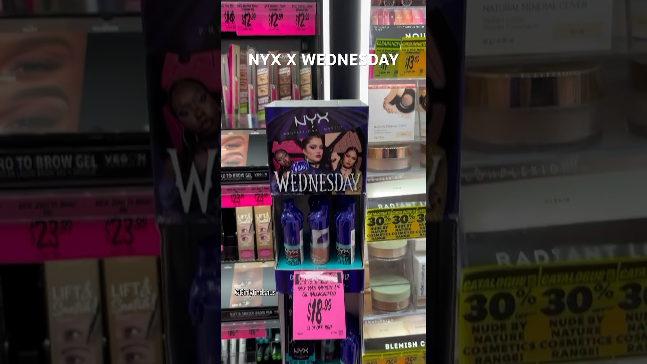 Come with me to get the Nyx x Wednesday Makeup Collection 👧🏻🕸️ 👻