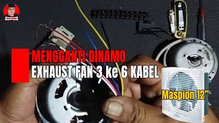 Ganti motor exhaust fan dengan motor kipas angin duduk