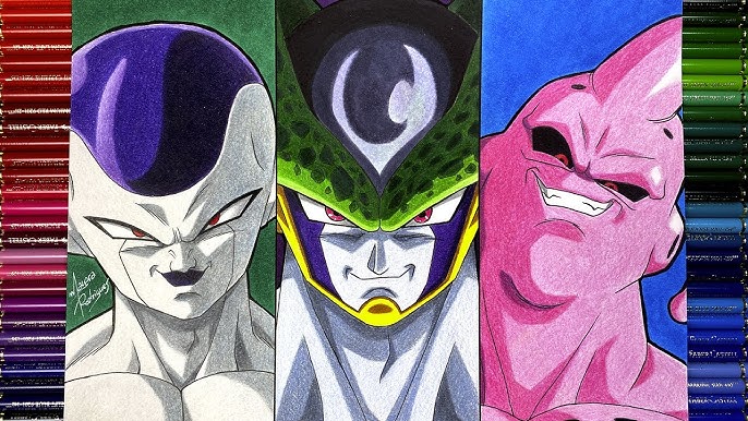 Carlos Arts - Desenho do Freeza Dourado Dragon ball Super Link do