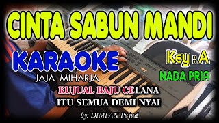 CINTA SABUN MANDI JAJA MIHARJA KARAOKE/TANPA VOKAL   LIRIK HD NADA PRIA  II COVER TERAS KARAOKE