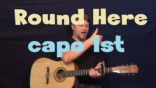 Round Here (Florida Georgia Line) Easy Guitar Lesson How to Play Solo TAB Capo 1st Fret Am C