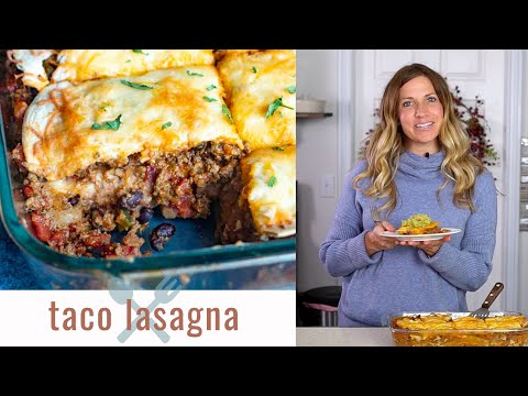beef taco lasagna