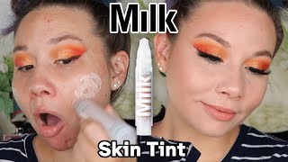Milk Makeup SKIN TINT! | Wear Test on ACNE + Texture