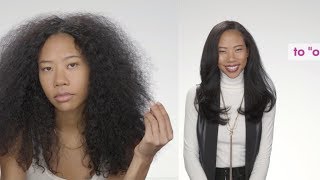 Curly to Straight hair | Dyson Airwrap