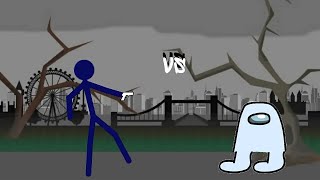 Amogus vs stickman (Амогус против стикмена) [рисуем мультфильмы 2]