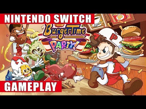 BurgerTime Party Nintendo Switch Gameplay