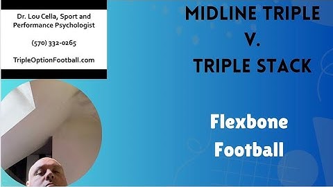 Executing Midline Triple Option When Facing the Triple Stack Defense #flexbone #coaching