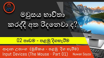 Sinhala Computer Lesson - 02 | Input Device – (The Mouse) | ආදාන උපාන්ග - (මවුසය 1)