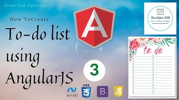 How To Create To do List Using AngularJS . Part 3 (Back End  save/restore using web API)