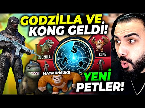 GODZİLLA VE KONG SONUNDA GELDİ!! YENİ PETLER EFSANE!! | PUBG MOBILE