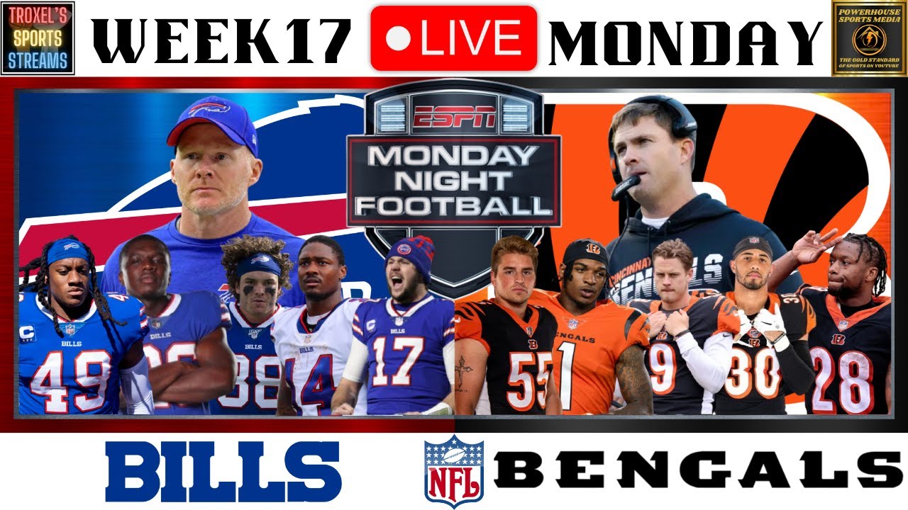 LIVE Buffalo Bills vs Cincinnati Bengals Monday Night Football