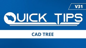 CAD Tree [Part File Included] - BobCAD-CAM Quick Tips: V31