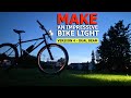 Super bright led bike light  diy bike light for riding road and trails at night