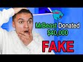 PRANKING Brothers Twitch with FAKE MrBeast Donations