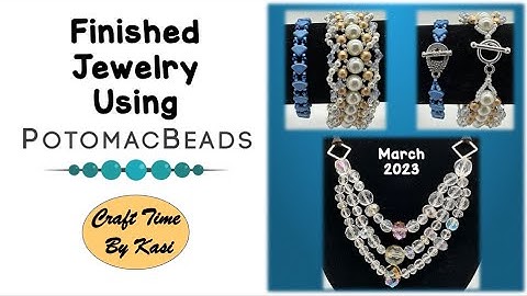 Finished Jewelry using Potomac Bead Company