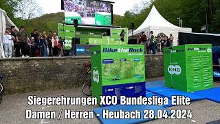 Siegerehrung XCO Bundesliga Elite Damen u Herren - Heubach 28.04.2024