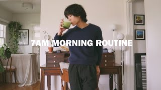 7am morning routine | peaceful \& productive