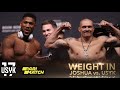 Joshua vs. Usyk | Weight In | Face To Face