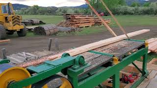 Ford/IH powered board edger, doug fir lumber