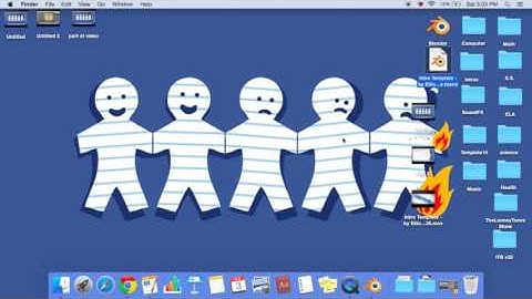 How to edit a blender intro template and put it into a video (MAC)