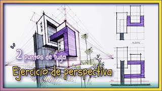 Perspectiva con dos puntos de fuga - Ejercicio 5