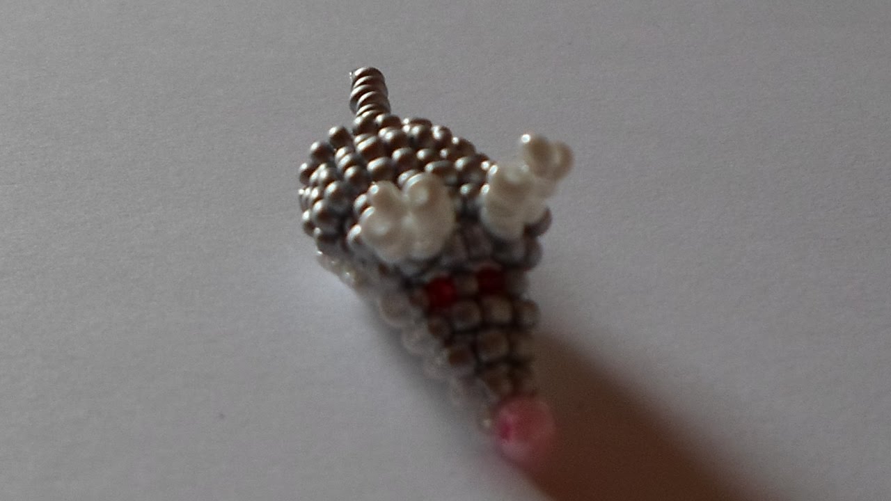 Мышка Объемная из Бисера! Как Сделать Мышку из Бисера!