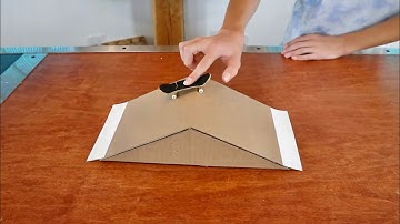 DIY Cardboard Fingerboard Ramp!!