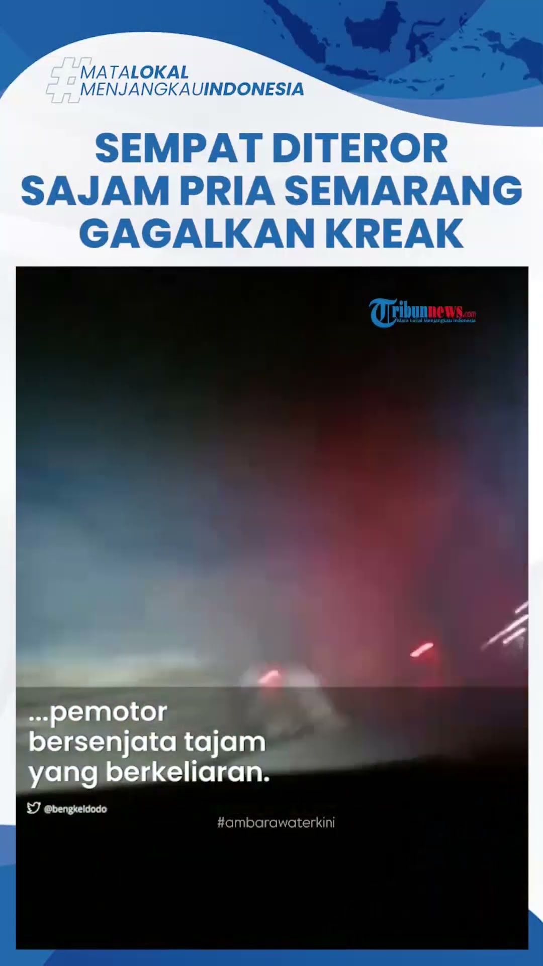 Viral Aksi Heroik Pengemudi Mobil Nekat Gagalkan Kreak Bersenjata di Semarang Meski Sempat Diteror