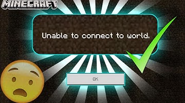 HOW TO SOLVE UNABLE TO CONNECT TO WORLD PROBLEM MINECRAFT PE | 💯 SOLVED✅