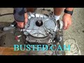 DESTROYED! What a BUSTED CAM looks like. Briggs and Stratton OHV INTEK model engine common problem