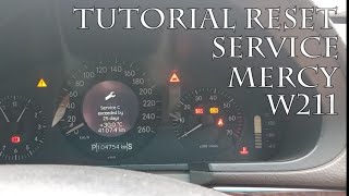 Tutorial Cara Reset Service Yang Terlewat Mercedes Benz W211 - Youtube