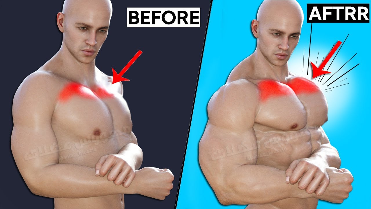 BEST 6 EXERCISES "UPPER CHEST" Workout 🔥 YouTube