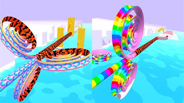 Spiral Rider! Very Satisfying And Relaxing ASMR Slicing Game