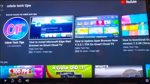 How to Fix YouTube video Showing Blank Screen on Smart Cloud TV Imperial