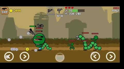 Stickman and Gun - Gameplay Walkthrough Part 1 - Levels 1-3 (iOS, Android)