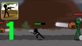 Stickman and Gun - Gameplay Walkthrough Part 1 - Levels 1-3 (iOS, Android) screenshot 5