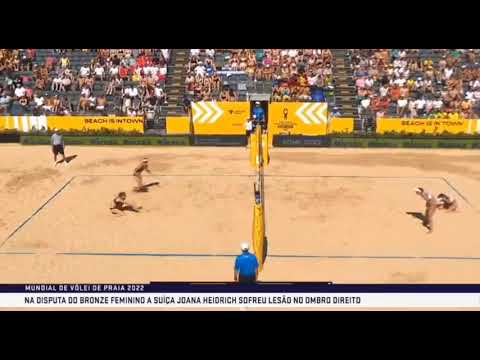 Joana Heidrich injury - Beach Volley WC 2022