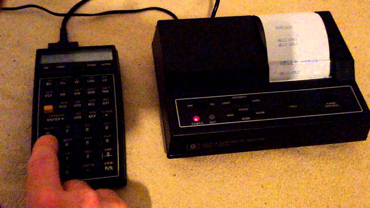 hp 41c with thermoprinter