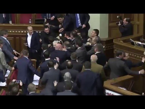 Яценюк vs Барна детальное видео драки в Верховной Раде Украины и Ивангай!!!